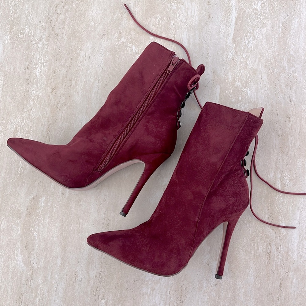 SUEDE BOOTIES SIZE 7.5